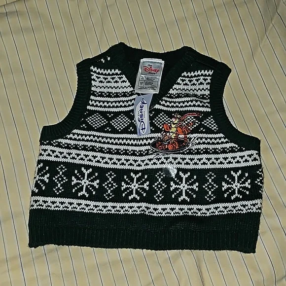 Disney Tigger Green Vest Kid Size 6M - Picture 2 of 9